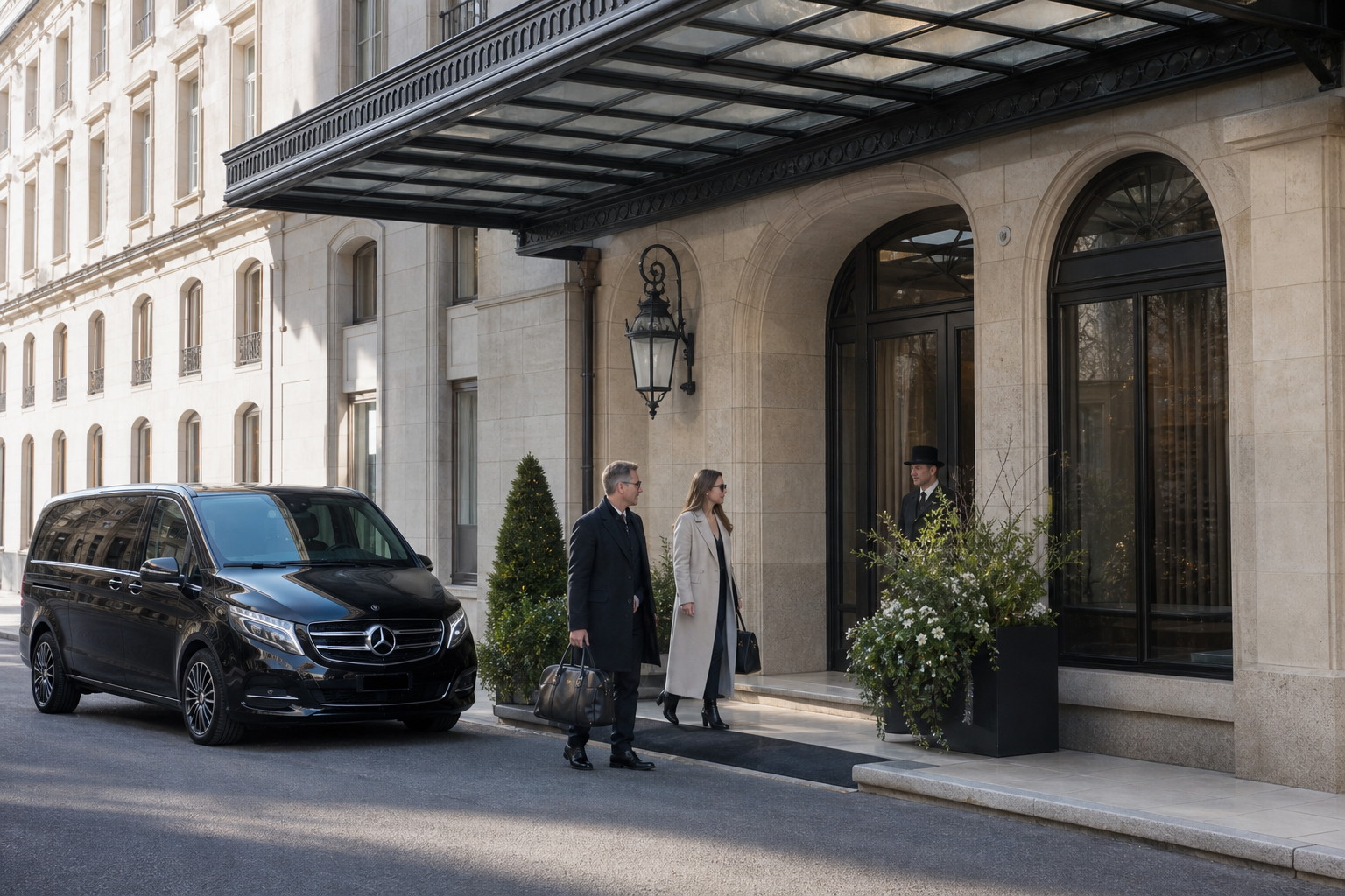 Private chauffeur arrival in Basel