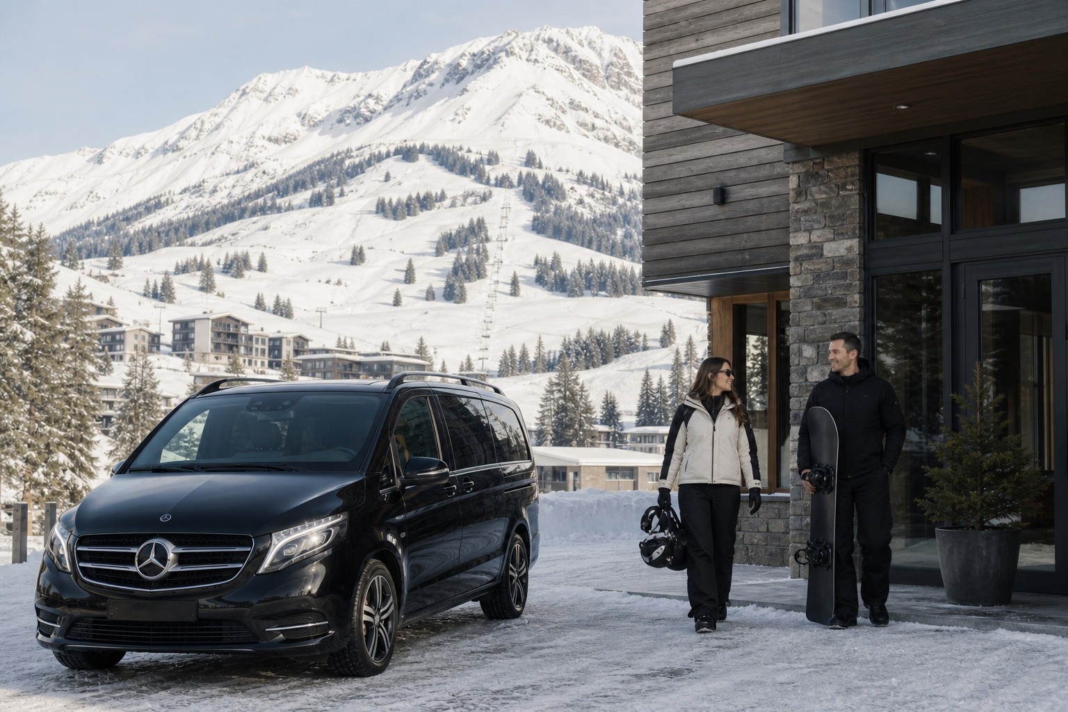 Private chauffeur journey to Laax
