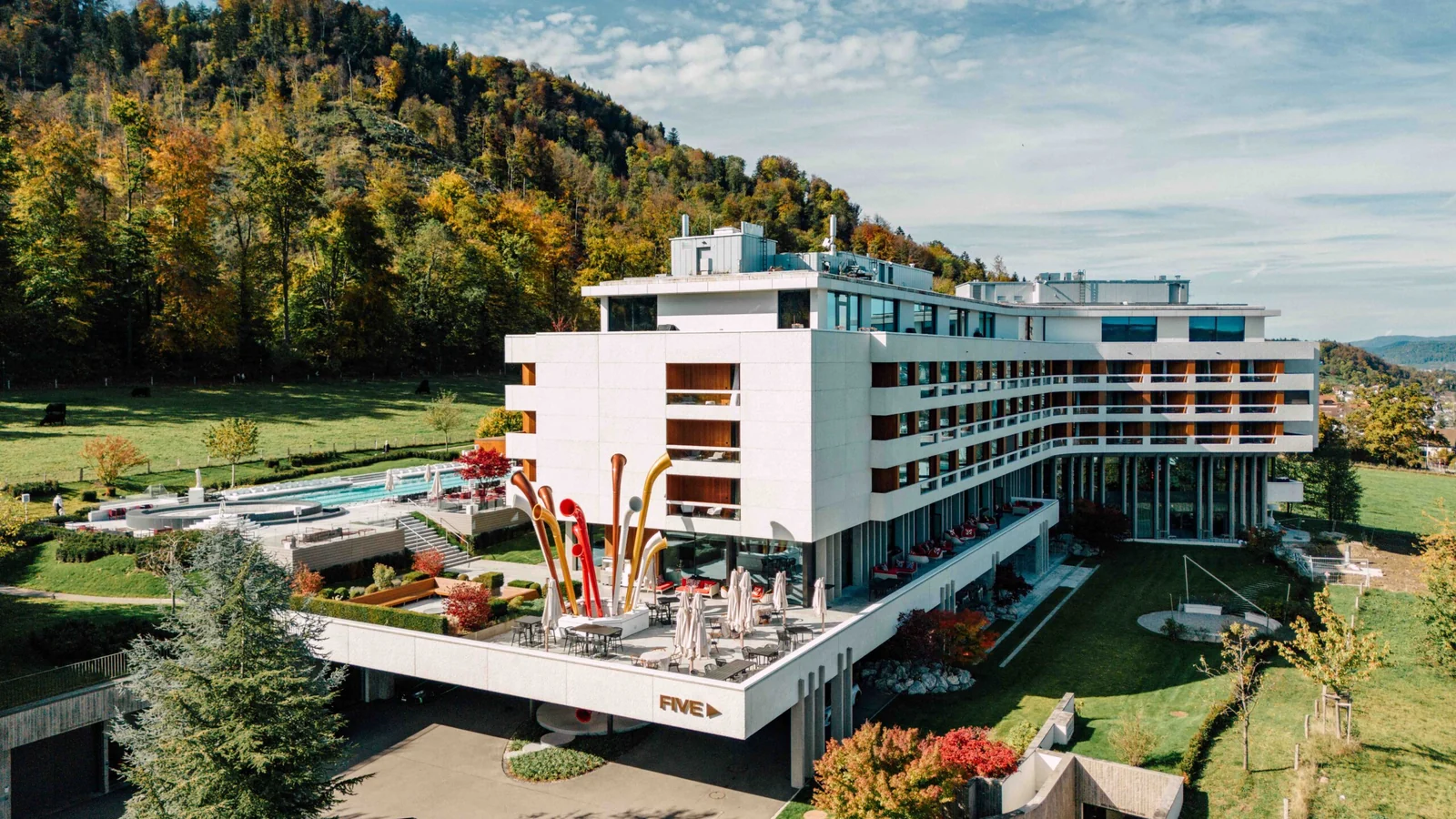FIVE Zurich hotel in its hillside setting