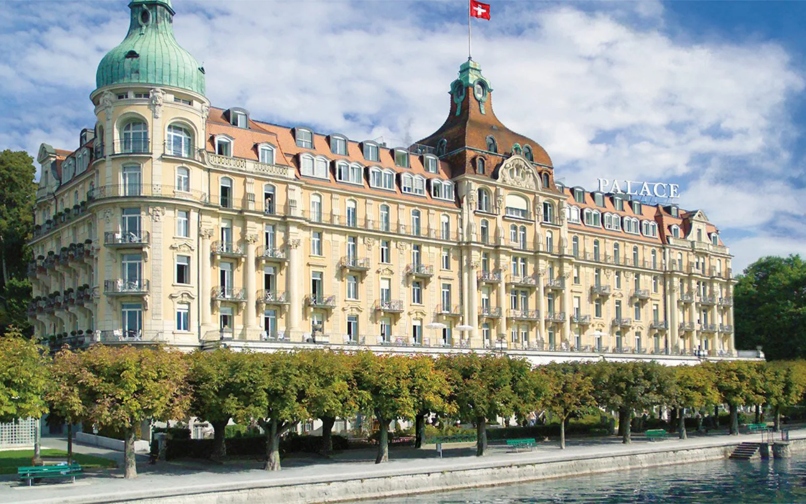 Mandarin Oriental Palace on the waterfront in Lucerne